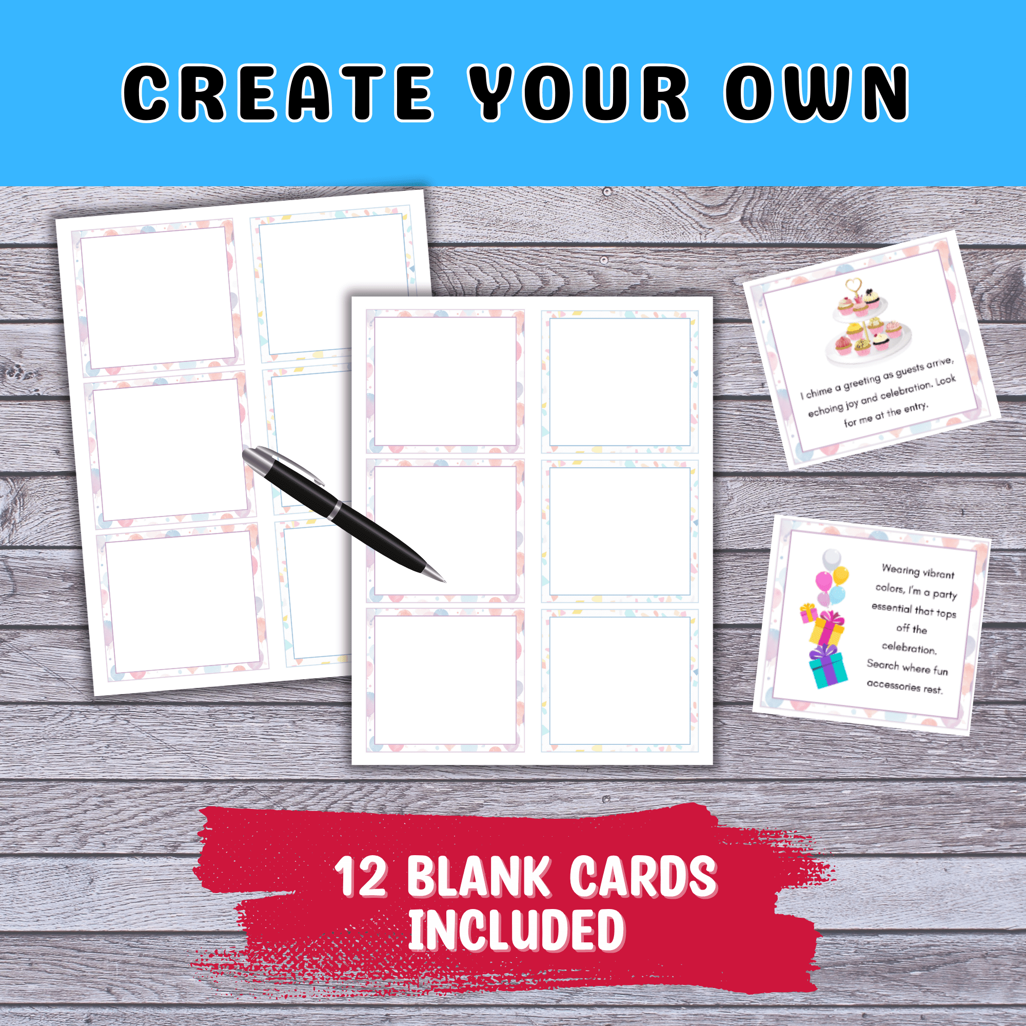 Printable Indoor Birthday Scavenger Hunt clues for kids! Fun rhyming clues to hide gifts & surprises for birthday morning excitement.