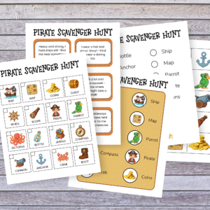 Looking for a screen-free, interactive activity that keeps kids engaged and learning through play? Our Pirate Treasure Scavenger Hunt is the perfect blend of fun and education! This printable activity is packed with pirate-themed riddles, objects, and clues that make learning feel like a treasure hunt.